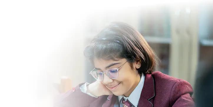 Student studying